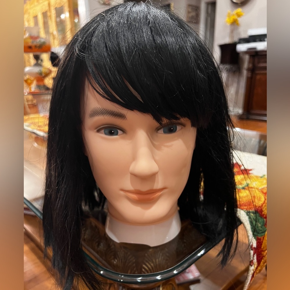 Femi Collection stylish bob hair feels silkie soft clips in netting of wig
